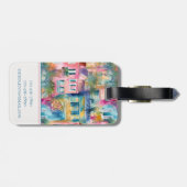 Preppy Charleston Houses Personalisiert Gepäckanhänger (Rückseite horizontal)