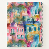 Preppy Charleston Houses Personalisiert Journal Notizblock (Rückseite)