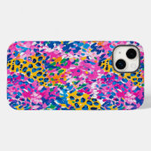 Preppy Cheetah Print Case-Mate iPhone Case (Rückseite (Horizontal))