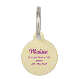 Preppy Cheetah Print Haustiermarke