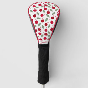 Preppy Cherry Fruit Pattern Golf Headcover