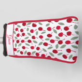 Preppy Cherry Fruit Pattern Golf Headcover (Vorderseite)