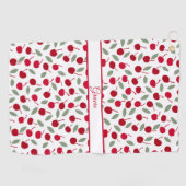 Preppy Cherry Fruit Pattern Golfhandtuch (Horizontal)