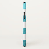 Preppy chic BLUE GLITZER personalisiert gestrichen Case-Mate iPhone Hülle (Hinten/Rechts)