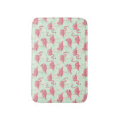 Preppy Chic Elegant rosa Flamingo Muster Badematte (Vorderseite Vertikal)