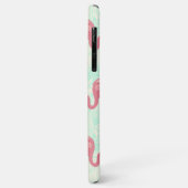 Preppy Chic Elegant rosa Flamingo Muster Case-Mate iPhone Hülle (Hinten/Links)