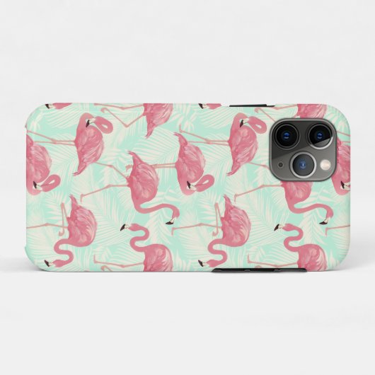 Preppy Chic Elegant rosa Flamingo Muster Case-Mate iPhone Hülle (Rückseite (Horizontal))