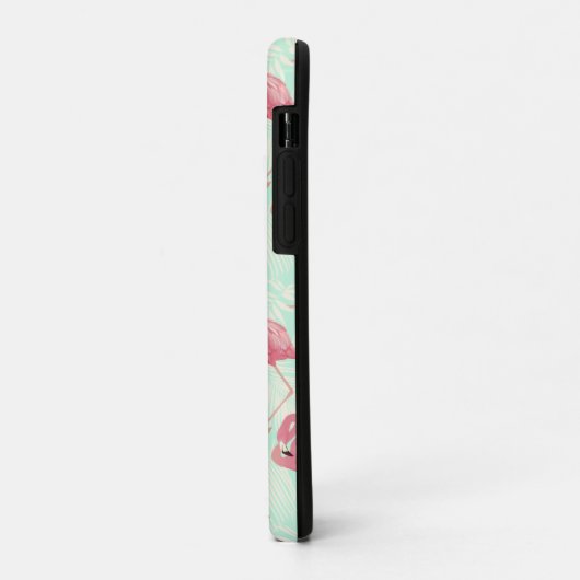 Preppy Chic Elegant rosa Flamingo Muster Case-Mate iPhone Hülle (Hinten/Links)