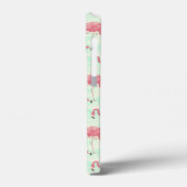 Preppy Chic Elegant rosa Flamingo Muster Case-Mate iPhone Hülle (Rückseite / Links)