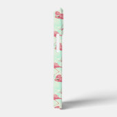 Preppy Chic Elegant rosa Flamingo Muster Case-Mate iPhone Hülle (Rückseite / Rechts)