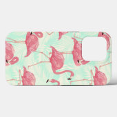 Preppy Chic Elegant rosa Flamingo Muster Case-Mate iPhone Hülle (Rückseite (Horizontal))
