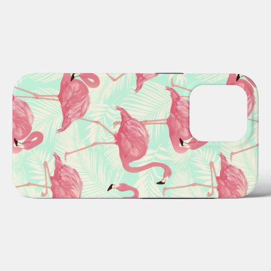 Preppy Chic Elegant rosa Flamingo Muster Case-Mate iPhone Hülle (Rückseite (Horizontal))