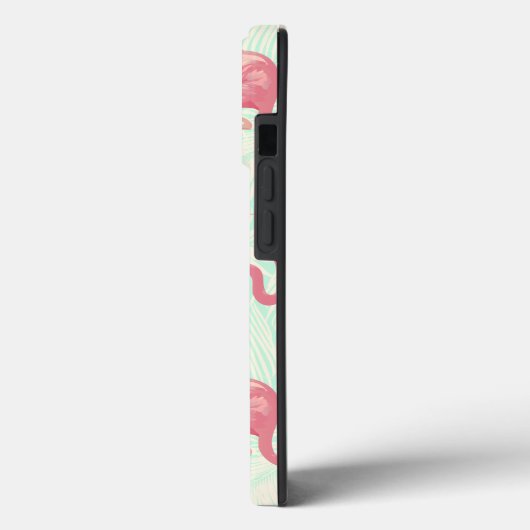 Preppy Chic Elegant rosa Flamingo Muster Case-Mate iPhone Hülle (Rückseite / Links)