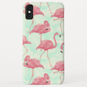 Preppy Chic Elegant rosa Flamingo Muster Case-Mate iPhone Hülle (Rückseite)