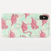 Preppy Chic Elegant rosa Flamingo Muster Case-Mate iPhone Hülle (Rückseite (Horizontal))