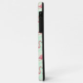 Preppy Chic Elegant rosa Flamingo Muster Case-Mate iPhone Hülle (Hinten/Links)
