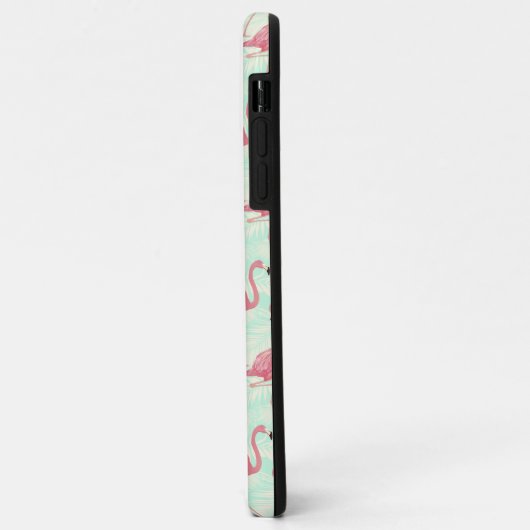 Preppy Chic Elegant rosa Flamingo Muster Case-Mate iPhone Hülle (Hinten/Links)