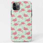 Preppy Chic Elegant rosa Flamingo Muster Case-Mate iPhone Hülle (Rückseite)