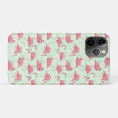 Preppy Chic Elegant rosa Flamingo Muster Case-Mate iPhone Hülle (Rückseite (Horizontal))