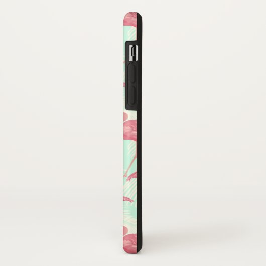 Preppy Chic Elegant rosa Flamingo Muster Case-Mate iPhone Hülle (Hinten/Links)