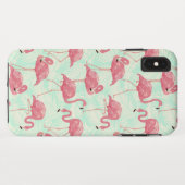 Preppy Chic Elegant rosa Flamingo Muster Case-Mate iPhone Hülle (Rückseite (Horizontal))