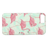 Preppy Chic Elegant rosa Flamingo Muster Case-Mate iPhone Hülle (Rückseite (Horizontal))