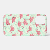 Preppy Chic Elegant rosa Flamingo Muster Case-Mate iPhone Hülle (Rückseite (Horizontal))