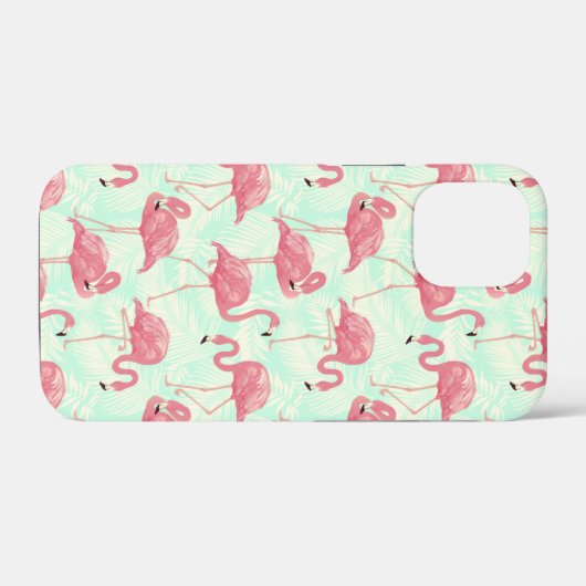 Preppy Chic Elegant rosa Flamingo Muster Case-Mate iPhone Hülle (Rückseite (Horizontal))