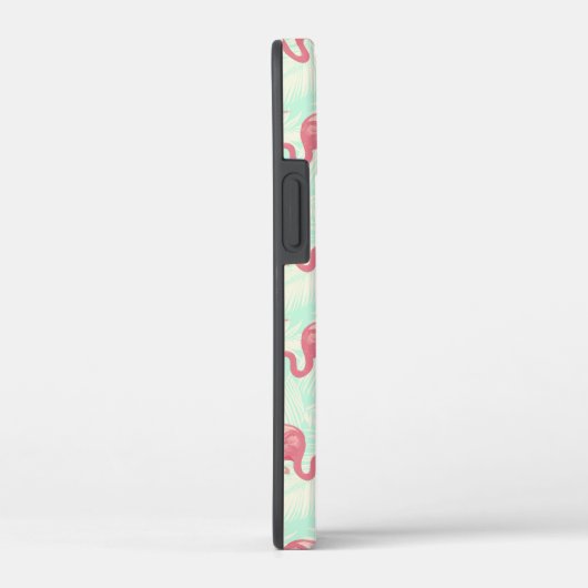 Preppy Chic Elegant rosa Flamingo Muster Case-Mate iPhone Hülle (Rückseite / Rechts)