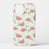 Preppy Chic Elegant rosa Flamingo Muster Case-Mate iPhone Hülle (Rückseite)