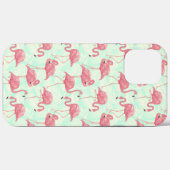 Preppy Chic Elegant rosa Flamingo Muster Case-Mate iPhone Hülle (Rückseite (Horizontal))