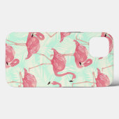 Preppy Chic Elegant rosa Flamingo Muster Case-Mate iPhone Hülle (Rückseite (Horizontal))