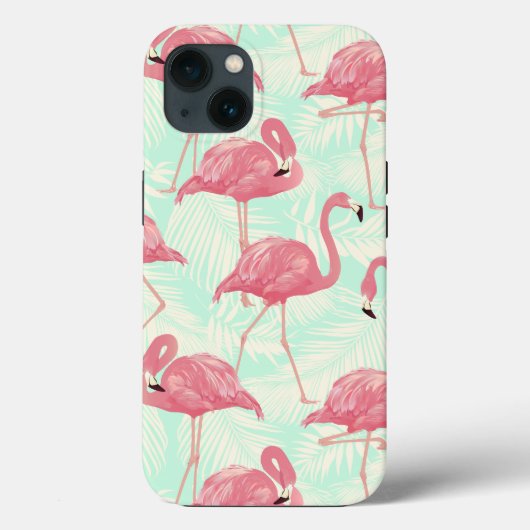 Preppy Chic Elegant rosa Flamingo Muster Case-Mate iPhone Hülle (Rückseite)