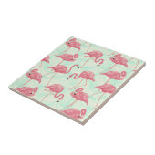 Preppy Chic Elegant rosa Flamingo Muster Fliese (Seite)