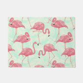 Preppy Chic Elegant rosa Flamingo Muster Fußmatte (Vorderseite)