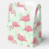 Preppy Chic Elegant rosa Flamingo Muster Geschenkschachtel (Geöffnet)
