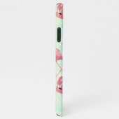 Preppy Chic Elegant rosa Flamingo Muster iPhone Hülle (Rechte Seite)