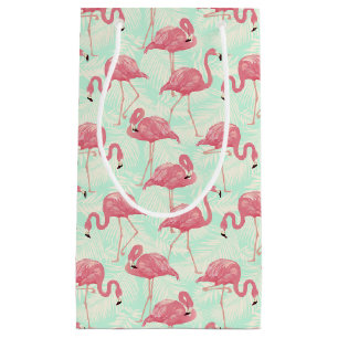 Preppy Chic Elegant rosa Flamingo Muster Kleine Geschenktüte