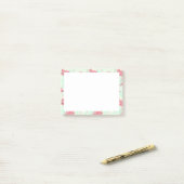 Preppy Chic Elegant rosa Flamingo Muster Post-it Klebezettel (Auf Schreibtisch)