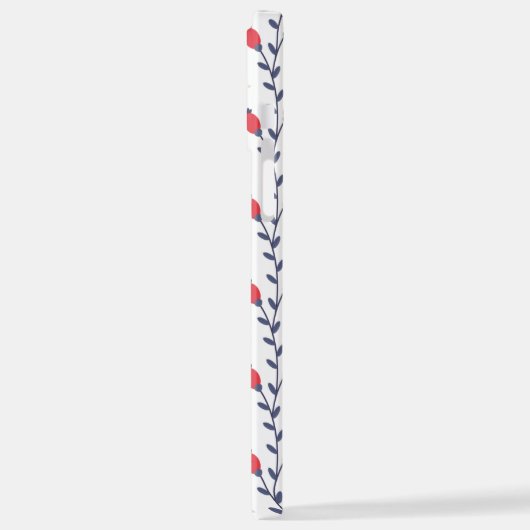 Preppy Chic Elegant Trendy Muster iPhone Hülle (Linke Seite)