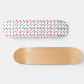 Preppy Chic Elegant Trendy Muster Skateboard (Horizontal)