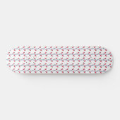 Preppy Chic Elegant Trendy Muster Skateboard (Horizontal)