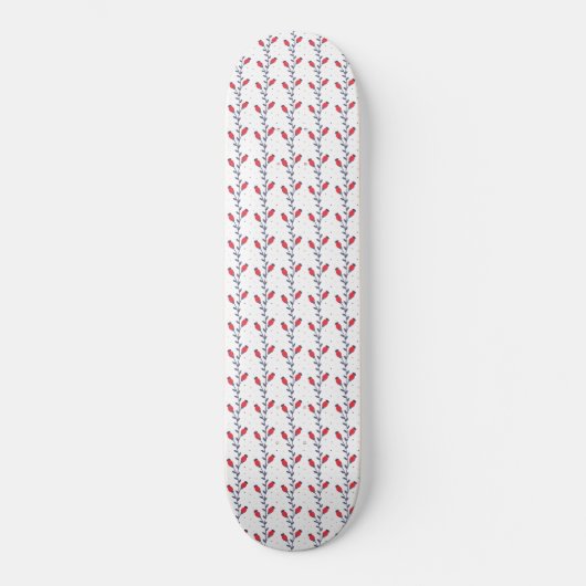 Preppy Chic Elegant Trendy Muster Skateboard (Vorderseite)