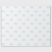 Preppy Chic  Hellblaue Schleifenmuster Frühling So Geschenkpapier (Flach)