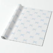 Preppy Chic  Hellblaue Schleifenmuster Frühling So Geschenkpapier (Ungerollt)