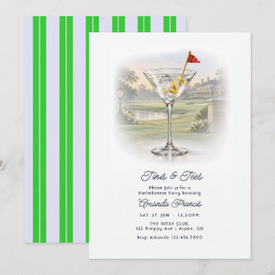 Preppy-Chic-Martini-Gen-Z-Golf-Junggesellinnenabsc Einladung