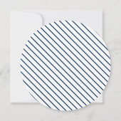 Preppy Chic Nauavy Probe Dinner Einladung (Rückseite)