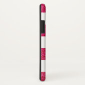 Preppy chic PINK GLITZER personalisiert gestrichen Case-Mate iPhone Hülle (Hinten/Rechts)