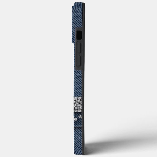 Preppy Chic Stylish Denim Case-Mate iPhone Hülle (Rückseite / Links)
