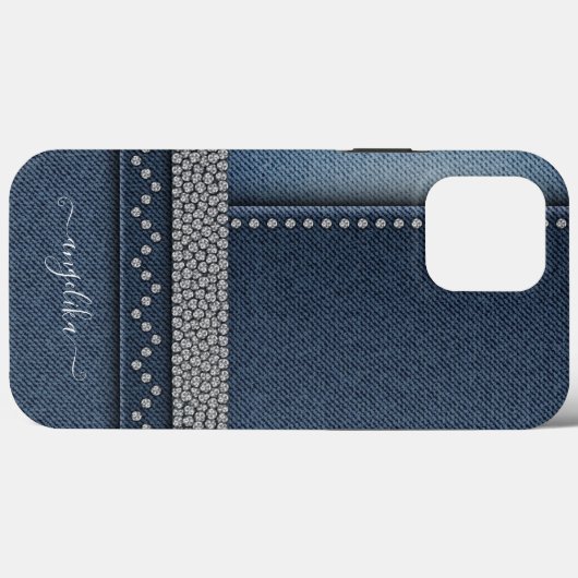 Preppy Chic Stylish Denim Case-Mate iPhone Hülle (Rückseite (Horizontal))